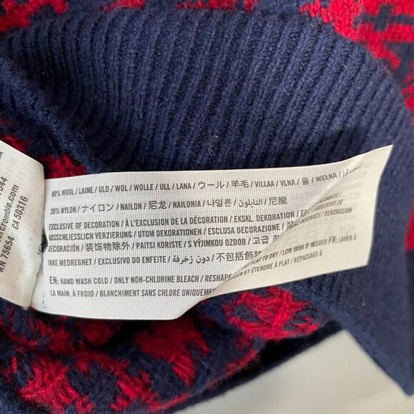 Vintage Abercrombie & Fitch Mens Size Medium Red Wool Sweater Heritage Academia - Picture 6 of 6